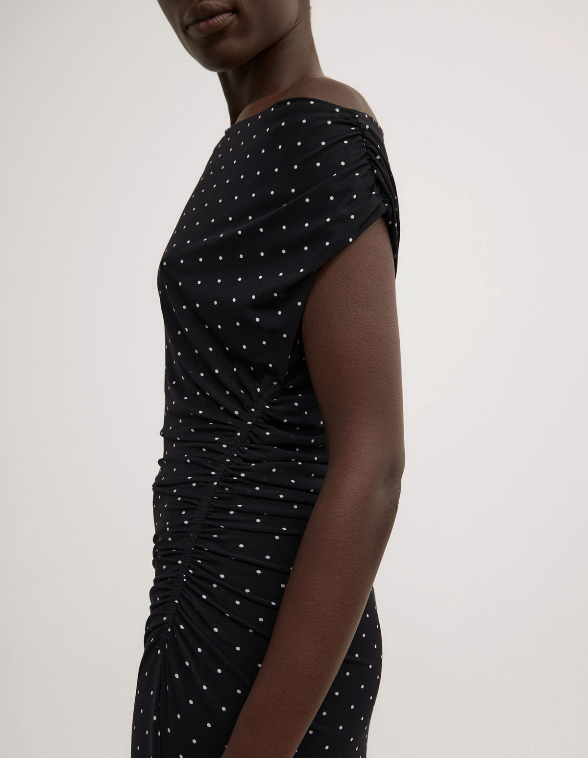 Off Shoulder Mesh Dress