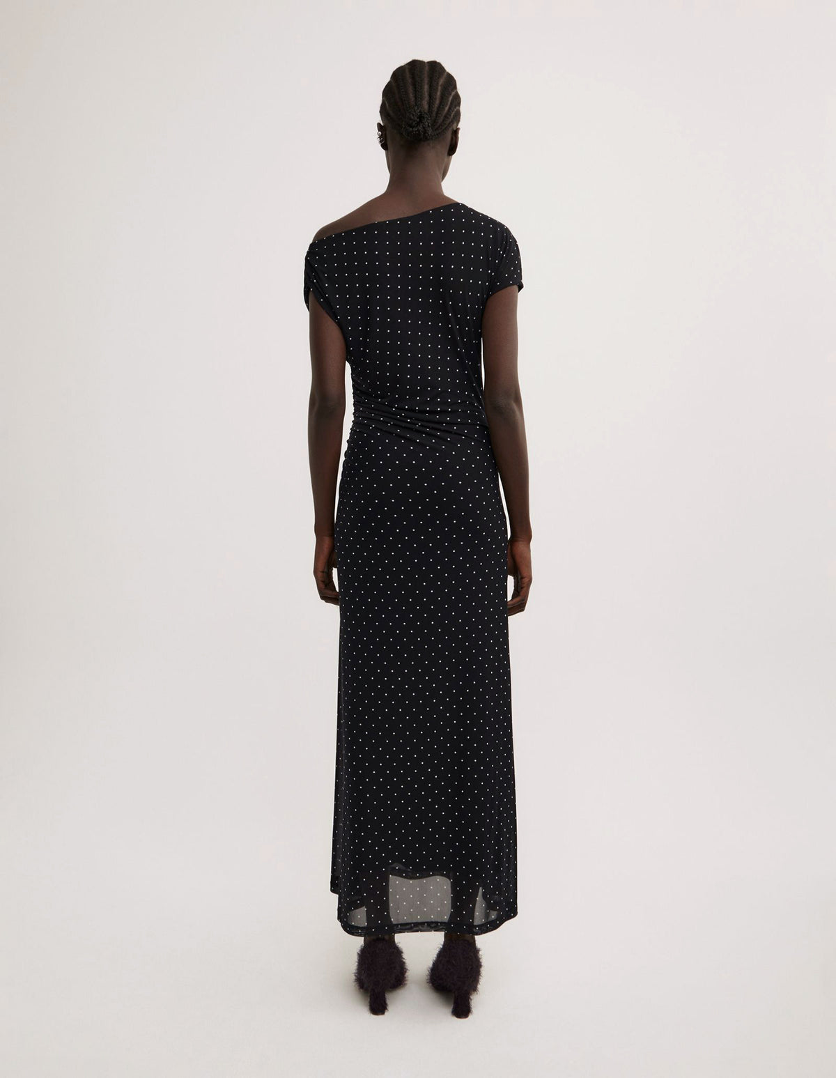 Off Shoulder Mesh Dress