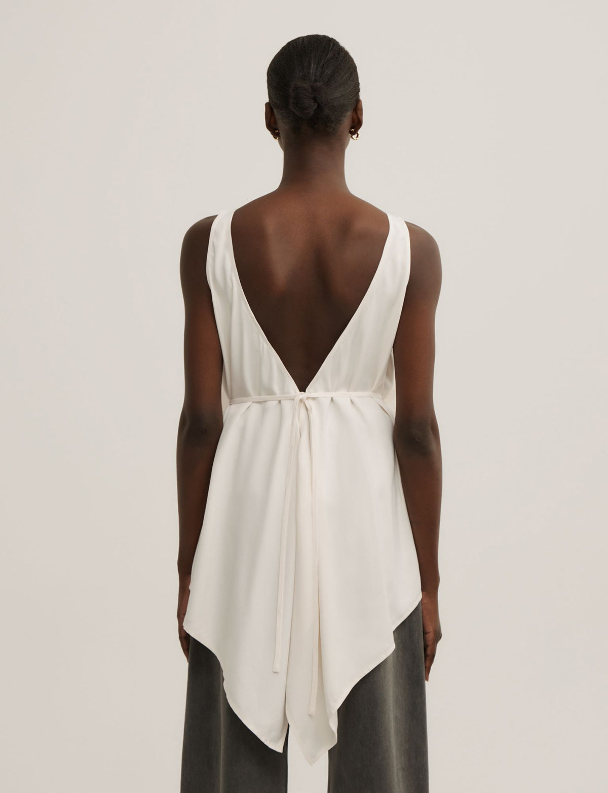 Back Ruffle Tank Top