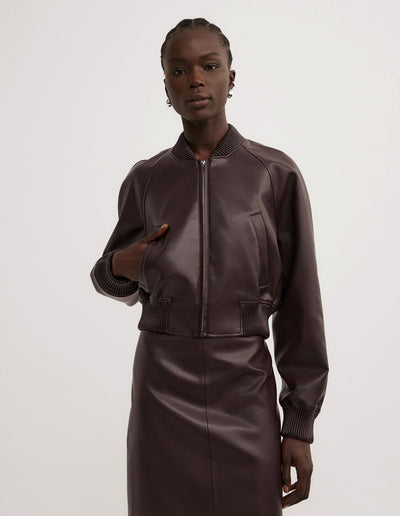 Cropped Bomber Jacket