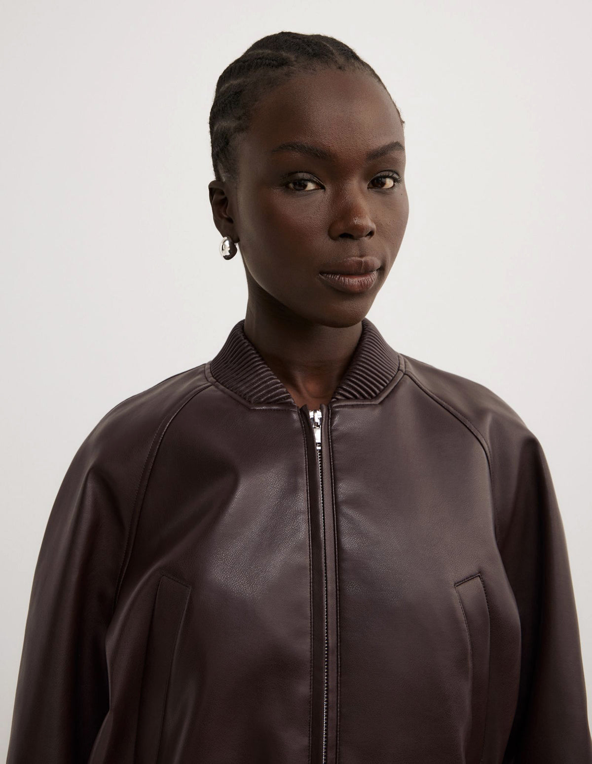 Cropped Bomber Jacket