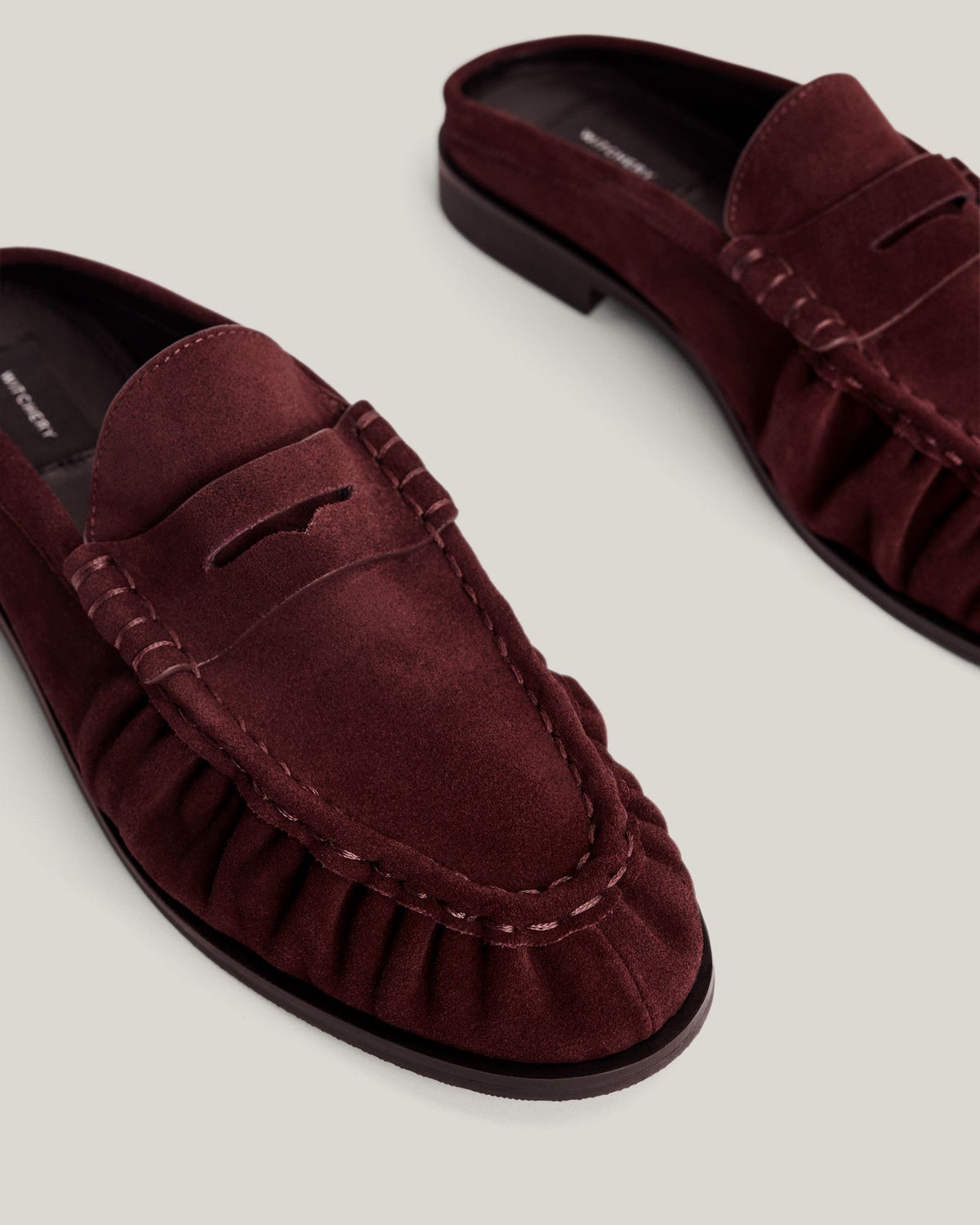 Zoe Suede Mule Loafers