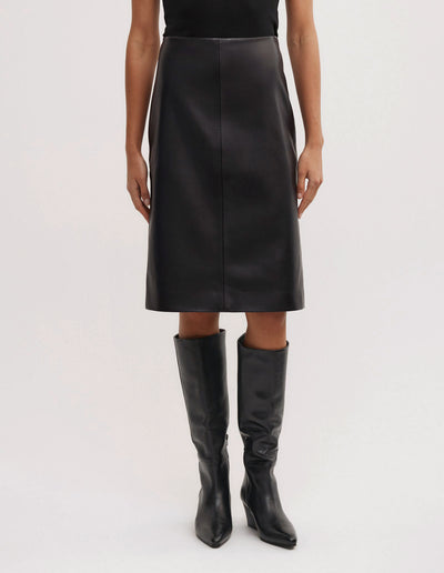 Split Back Midi Skirt