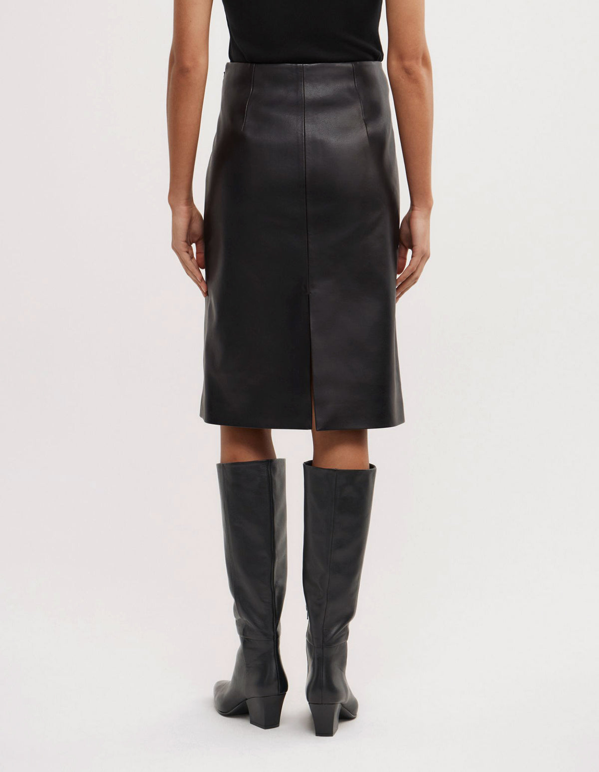 Split Back Midi Skirt