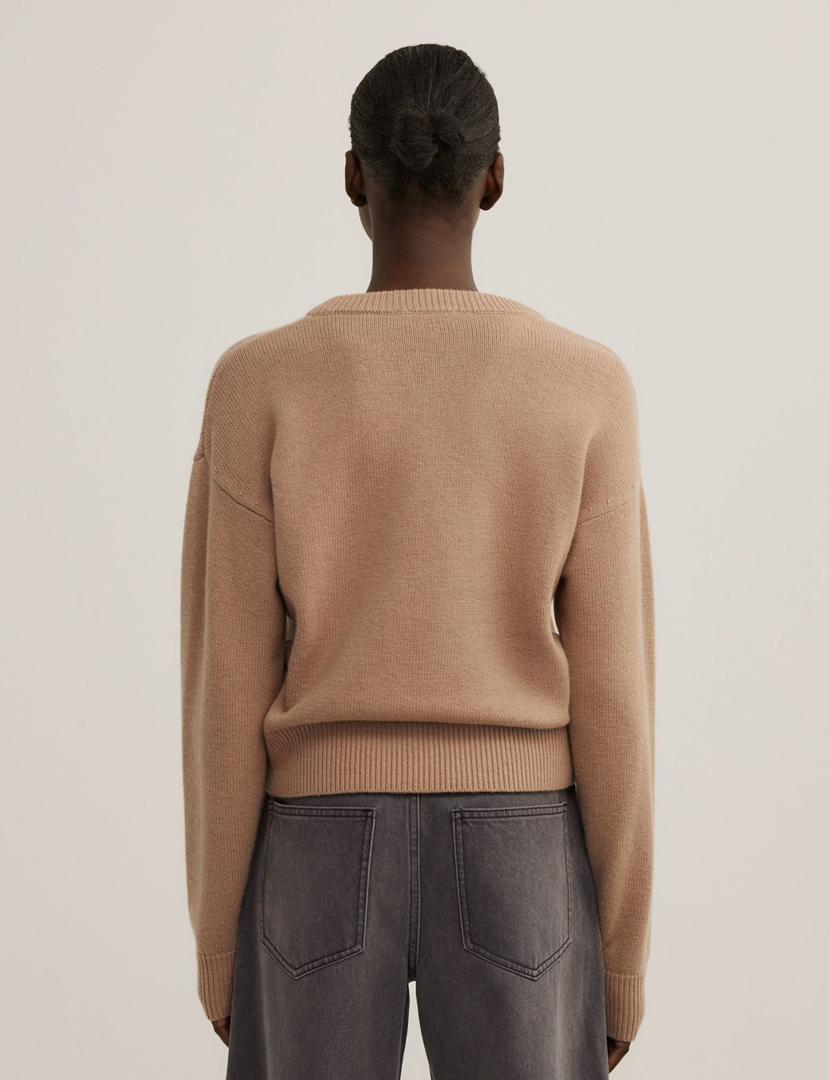 Crew Neck Button Cardigan