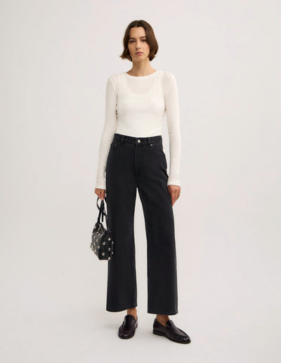 Wide Leg Crop Jeans