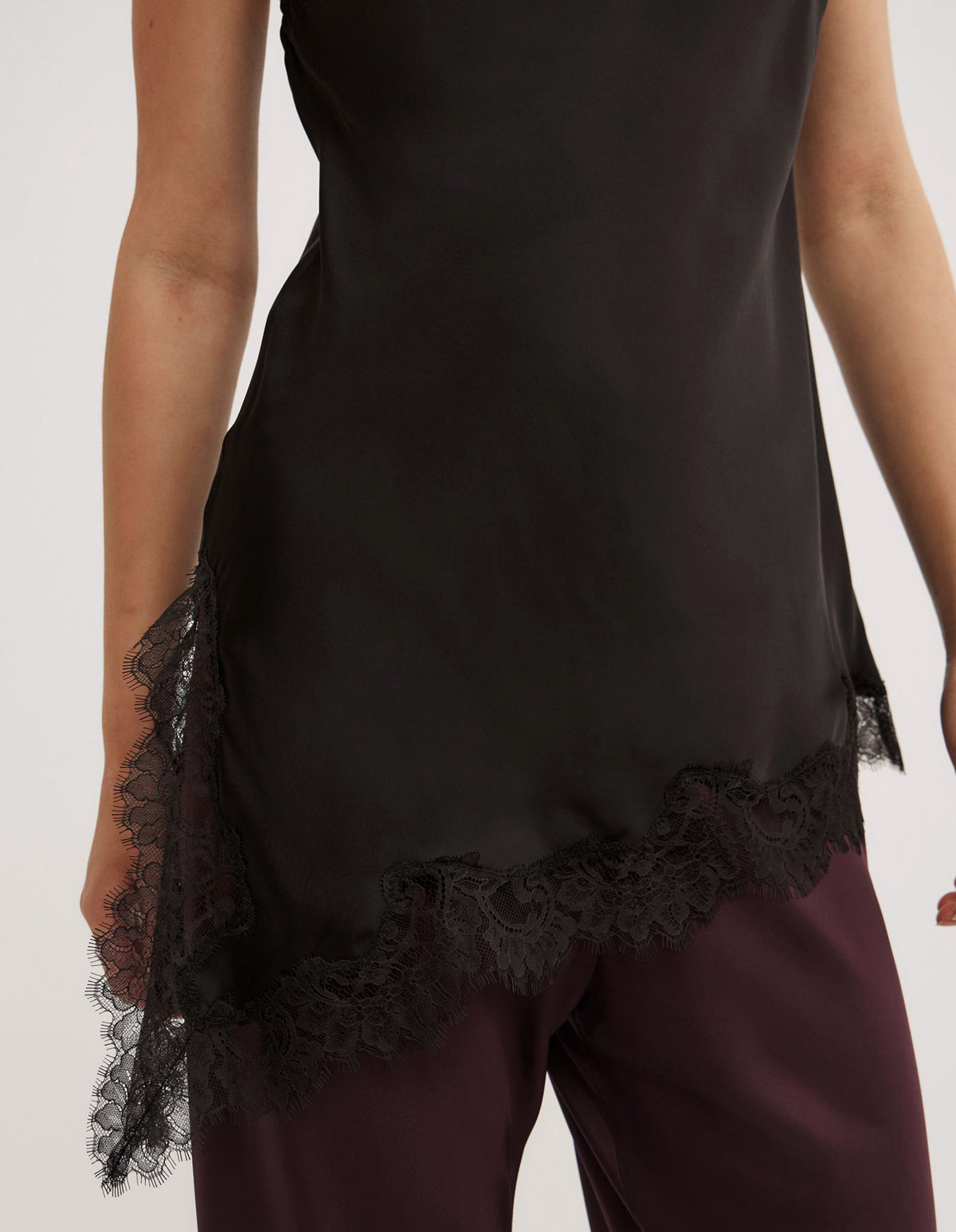 One Shoulder Lace Top