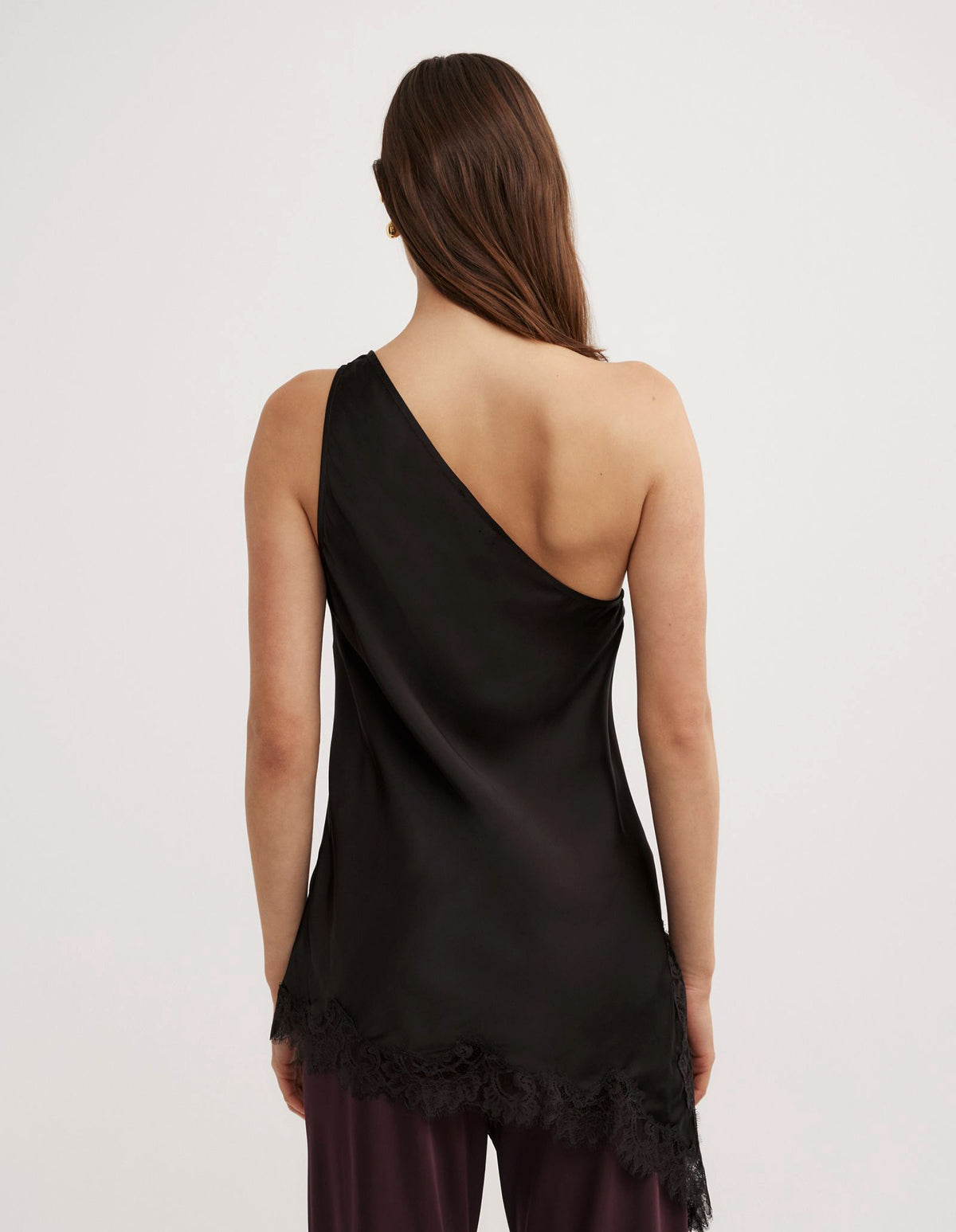 One Shoulder Lace Top