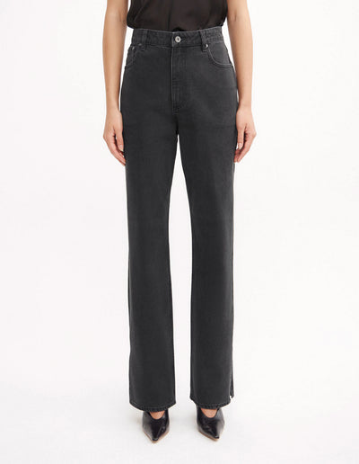 Split Detail Denim Jeans