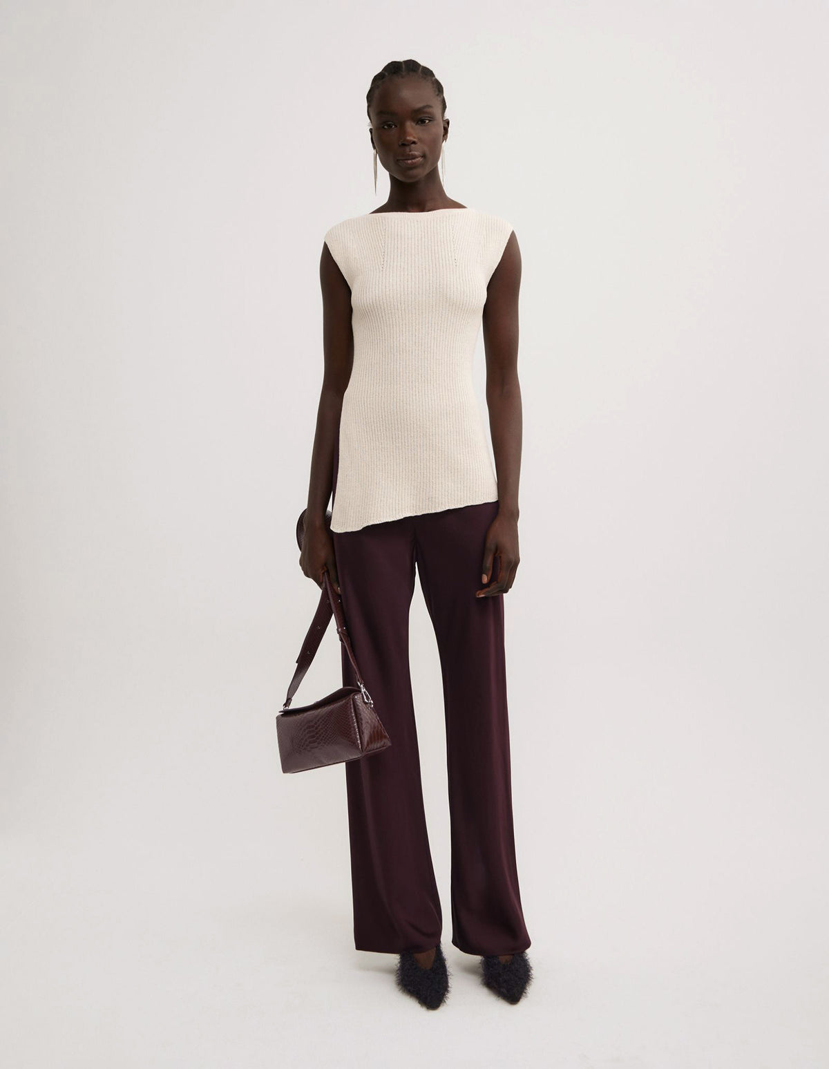 Asymmetric Hem Knit Tank