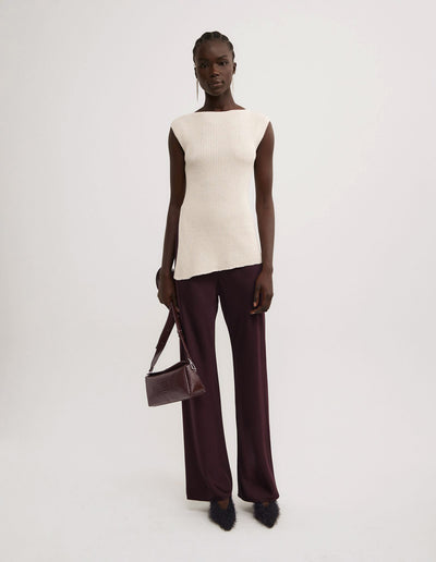 Asymmetric Hem Knit Tank