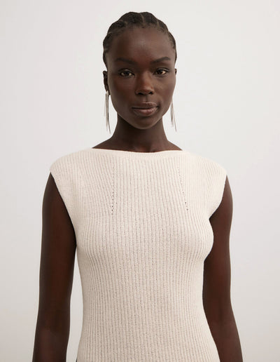 Asymmetric Hem Knit Tank