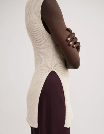 Asymmetric Hem Knit Tank