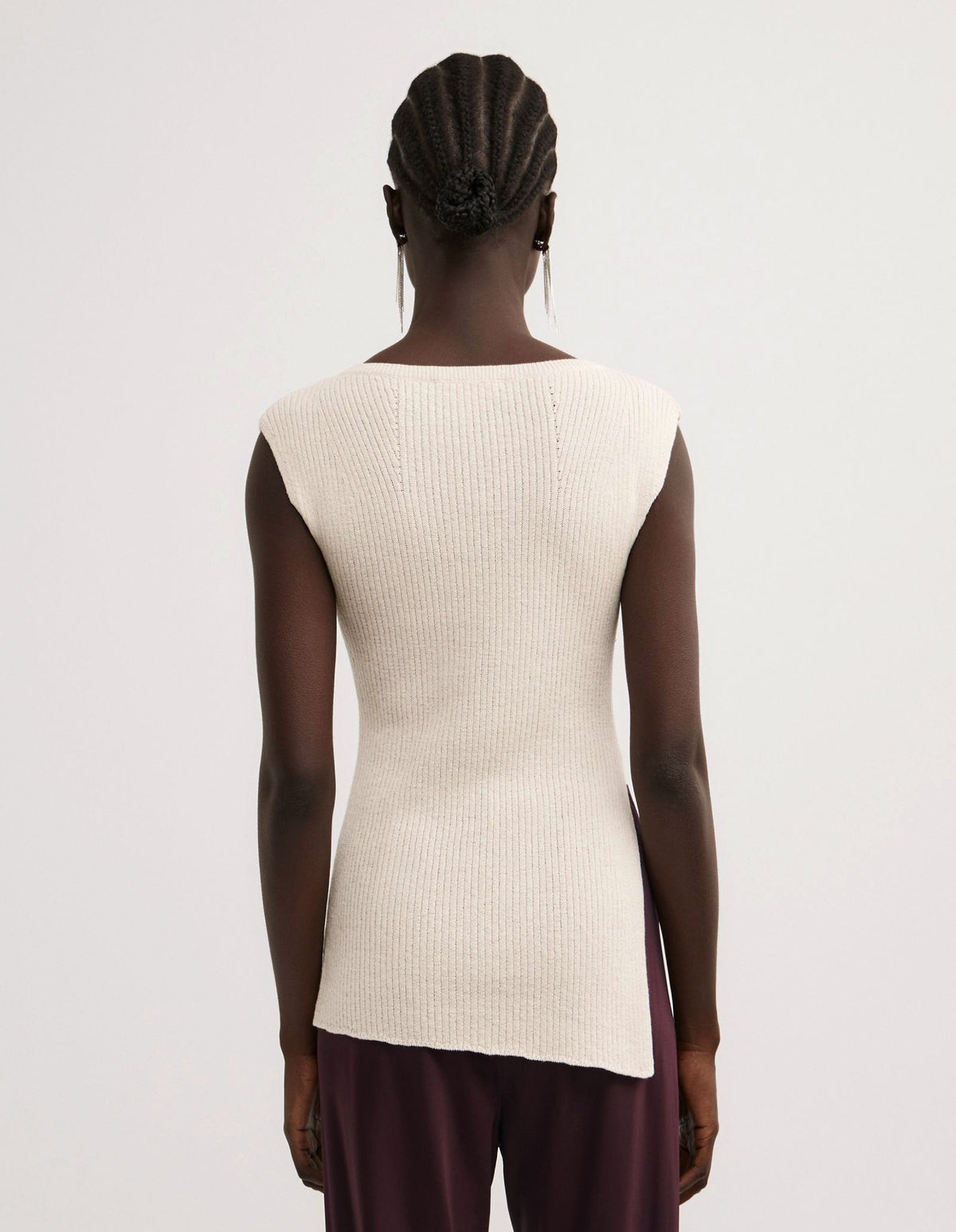 Asymmetric Hem Knit Tank