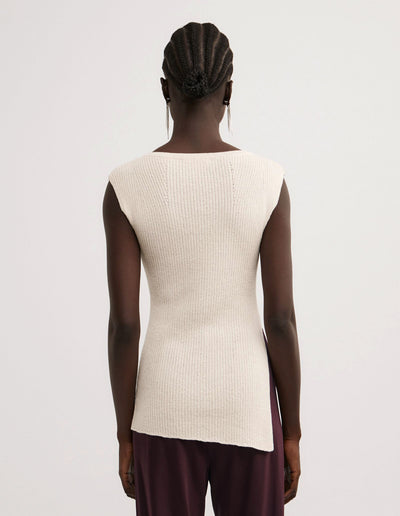 Asymmetric Hem Knit Tank