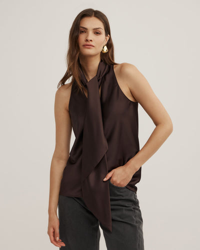 V-Neck Scarf Top