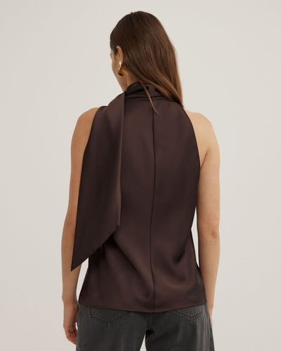 V-Neck Scarf Top