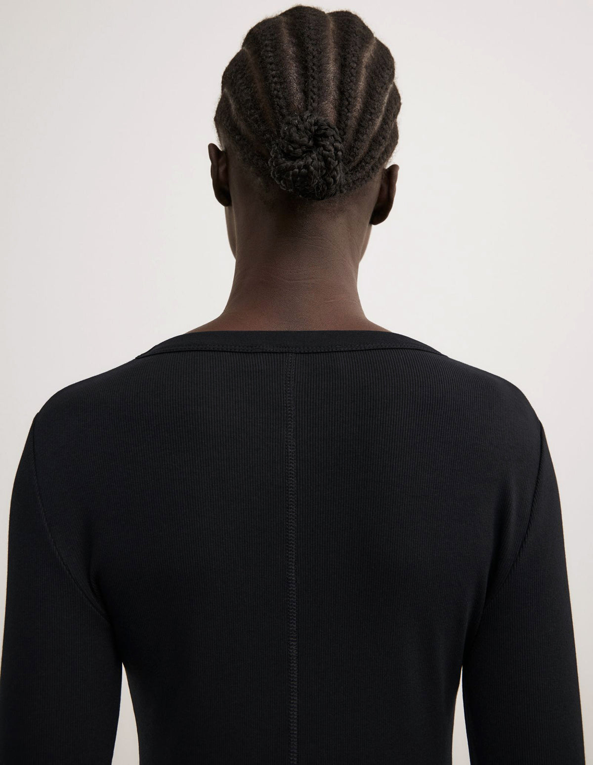Crew Rib Long Sleeve Top