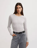 Crew Rib Long Sleeve Top