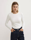 Crew Rib Long Sleeve Top