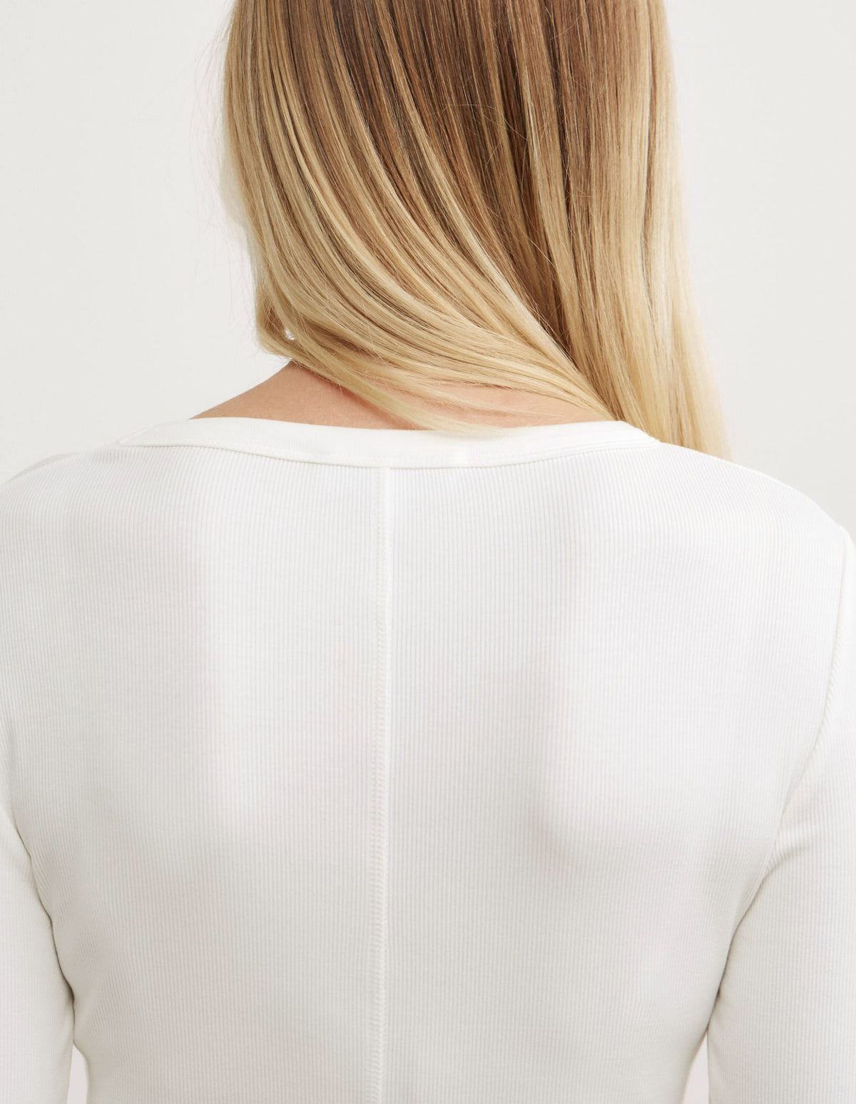 Crew Rib Long Sleeve Top