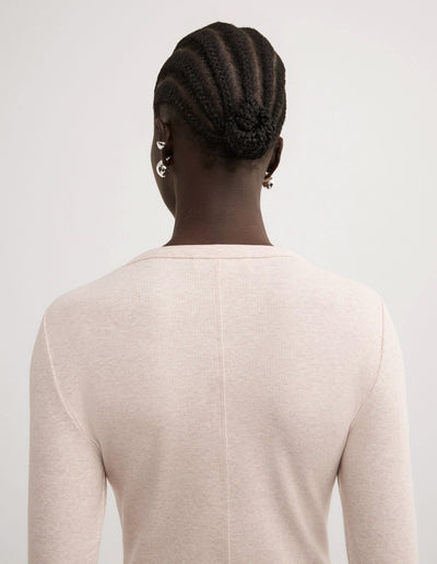 Crew Rib Long Sleeve Top