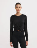 Cross Front Long Sleeve Top