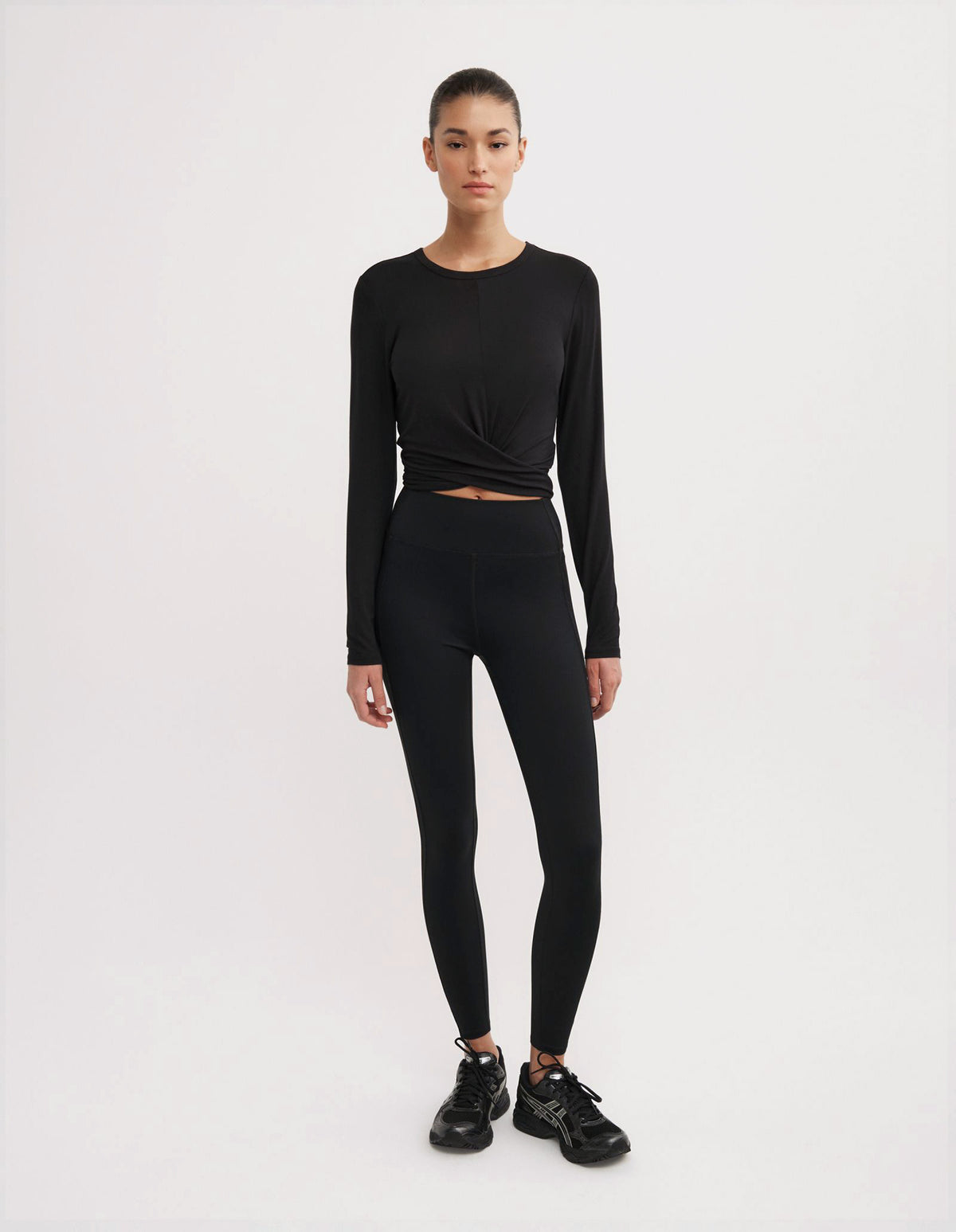 Cross Front Long Sleeve Top
