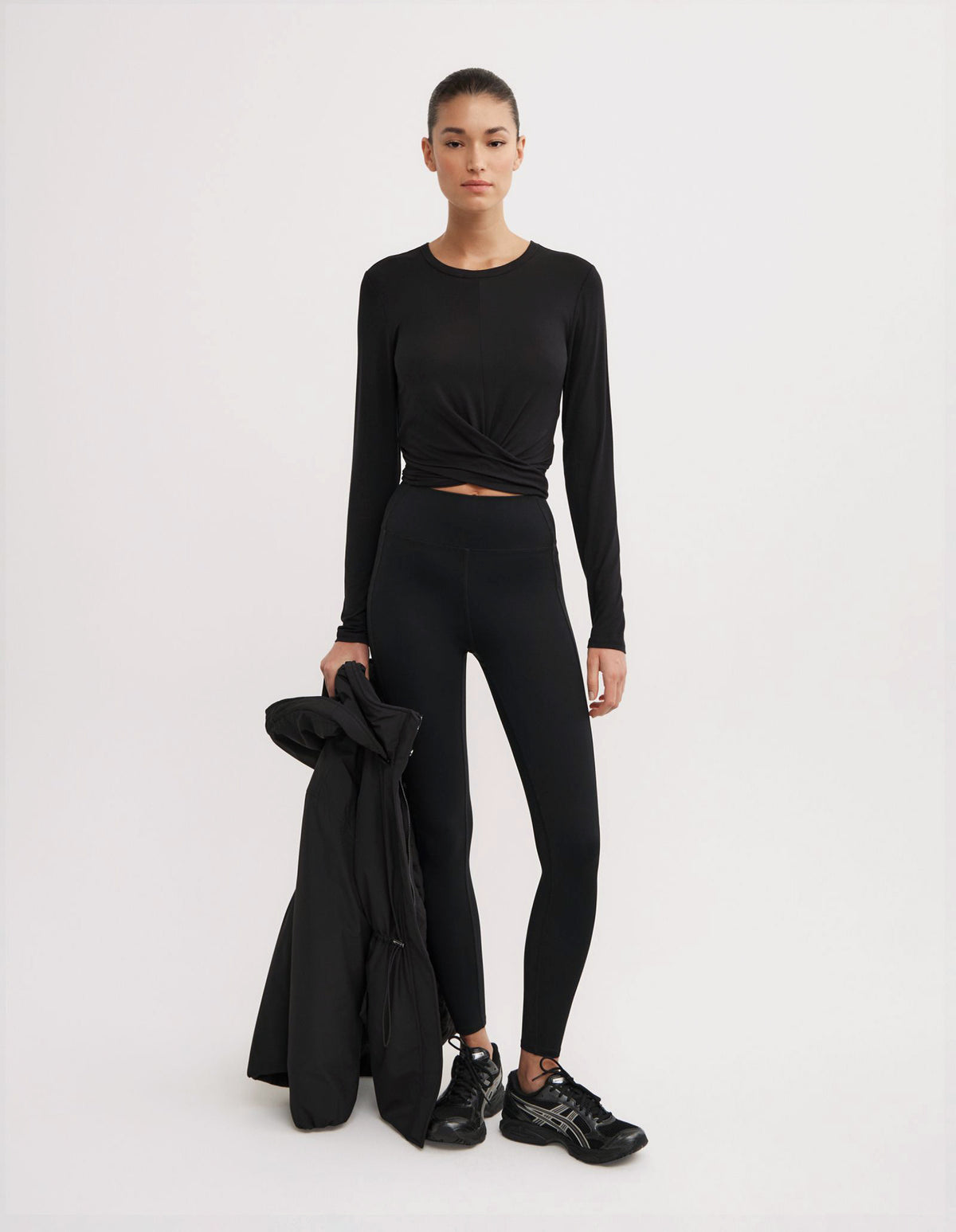 Cross Front Long Sleeve Top