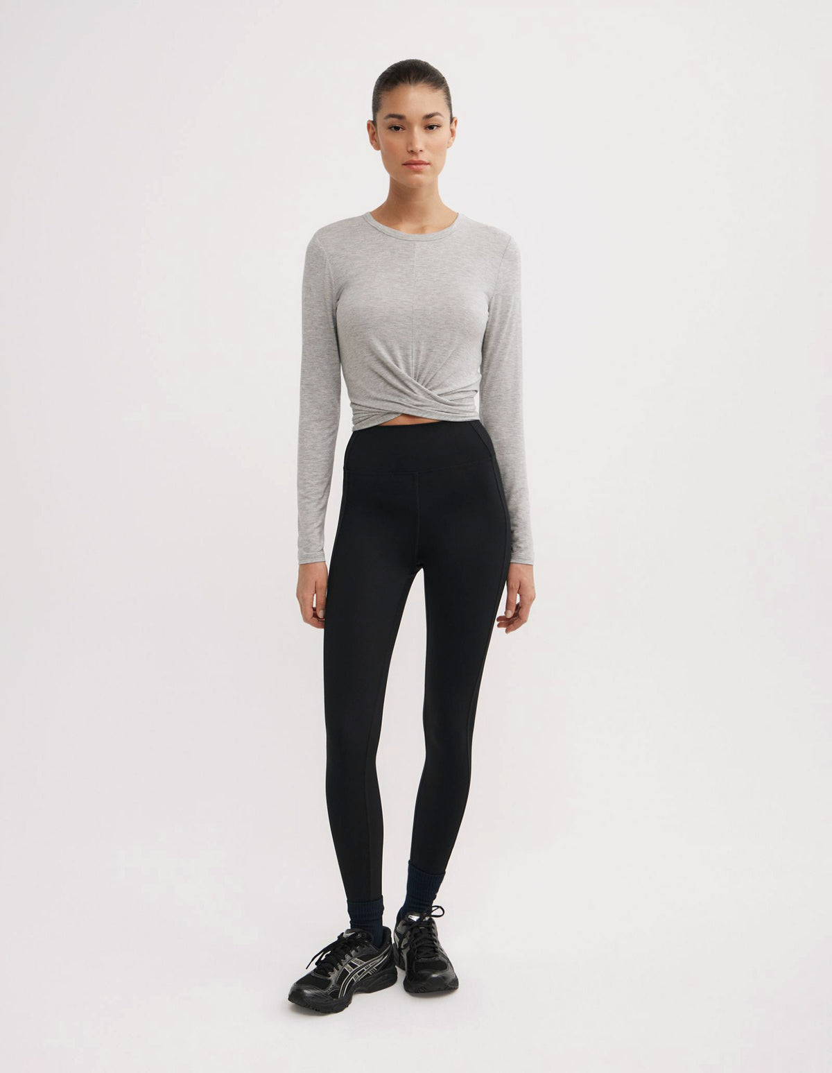 Cross Front Long Sleeve Top