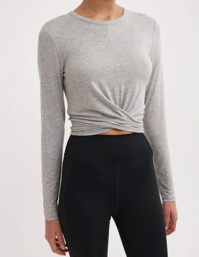 Cross Front Long Sleeve Top
