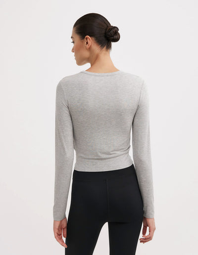 Cross Front Long Sleeve Top