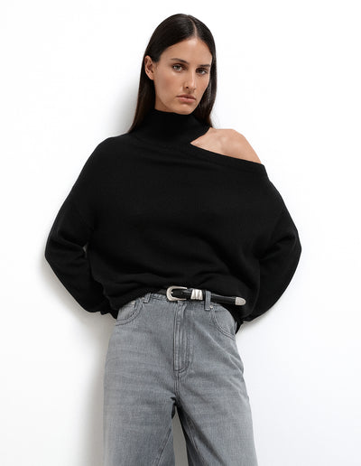 Exposed Shoulder Knit