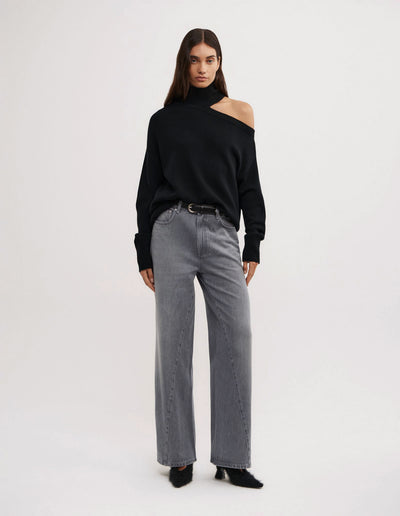 Exposed Shoulder Knit
