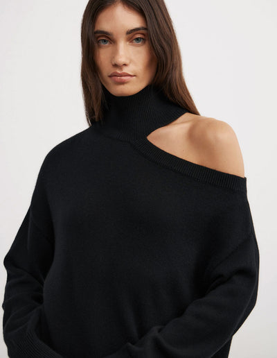 Exposed Shoulder Knit