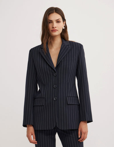Pinstripe Blazer