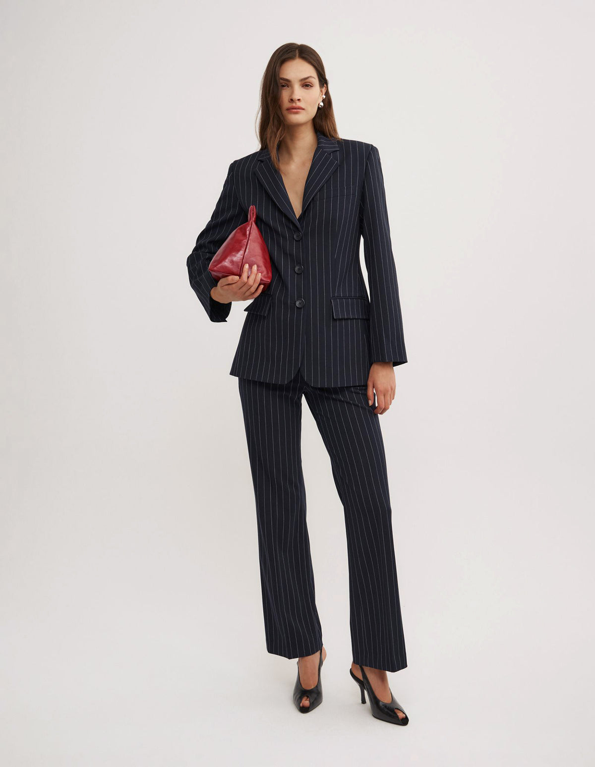 Pinstripe Blazer