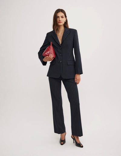 Pinstripe Blazer