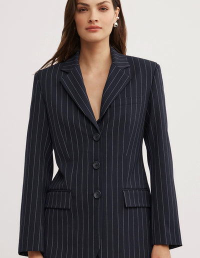 Pinstripe Blazer