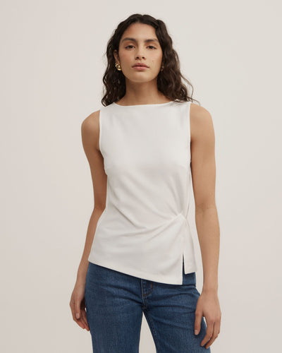 Split Detail Twist Tank