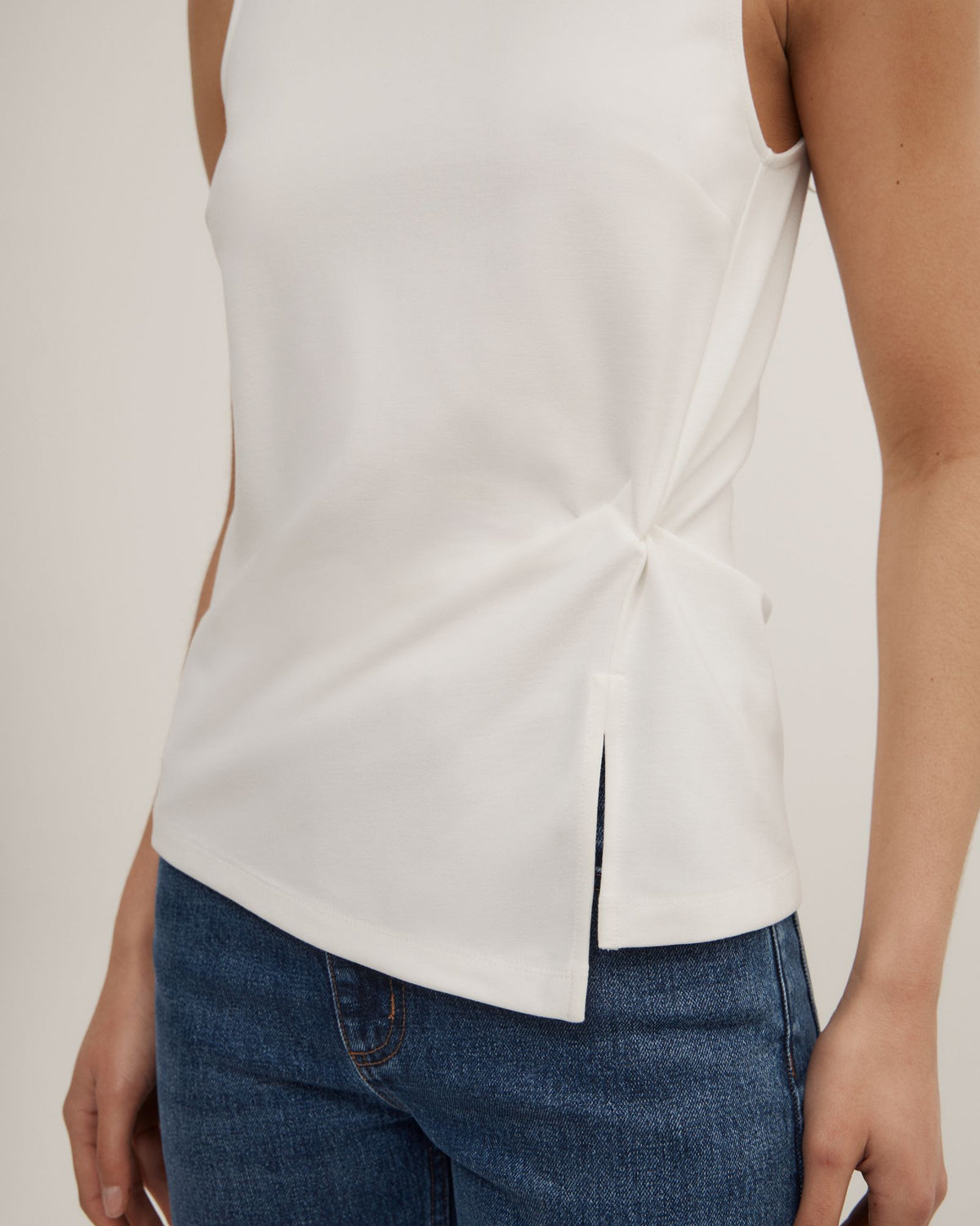 Split Detail Twist Tank