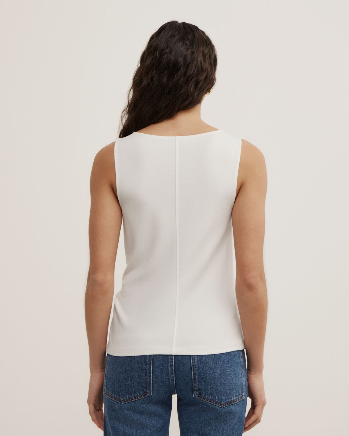 Split Detail Twist Tank