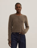 Fluffy Button Cardigan