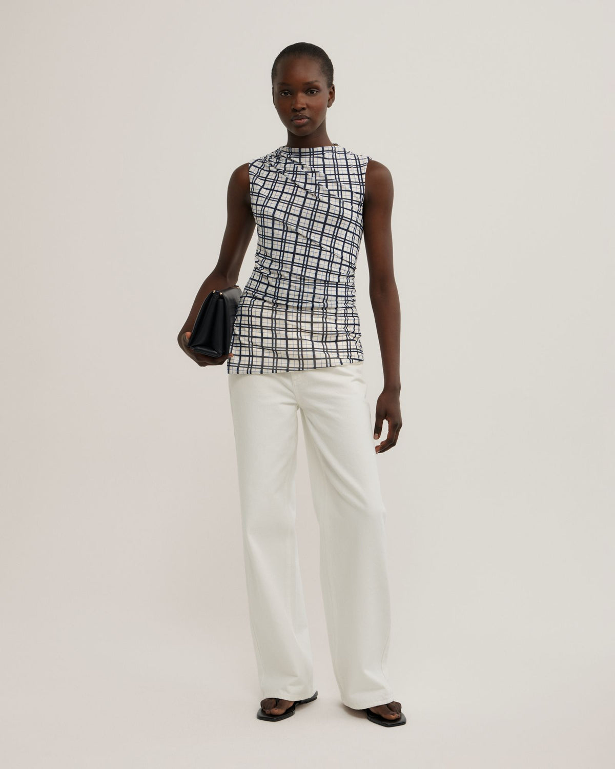 Asymmetric Mesh Tank Top