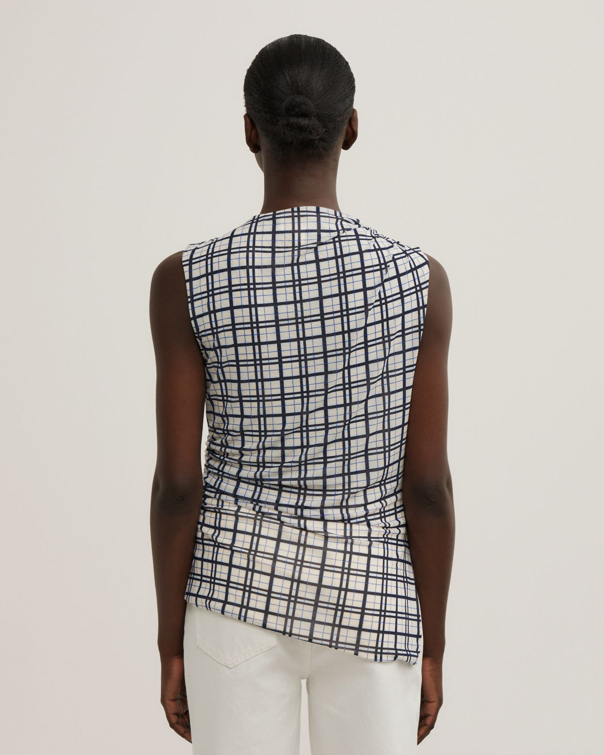 Asymmetric Mesh Tank Top