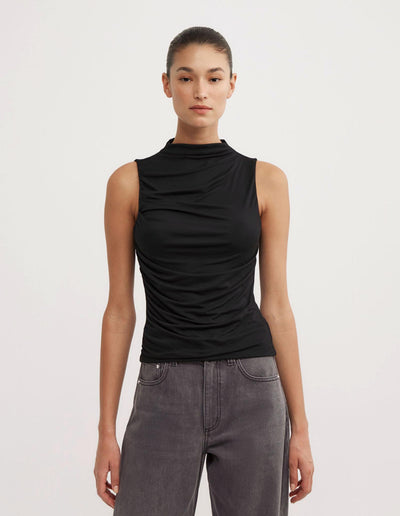 Gathered Jersey Top