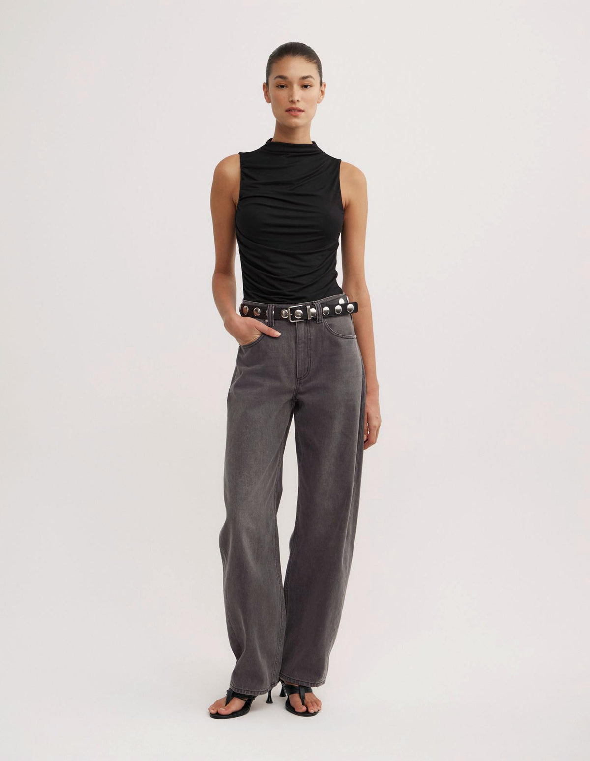 Gathered Jersey Top
