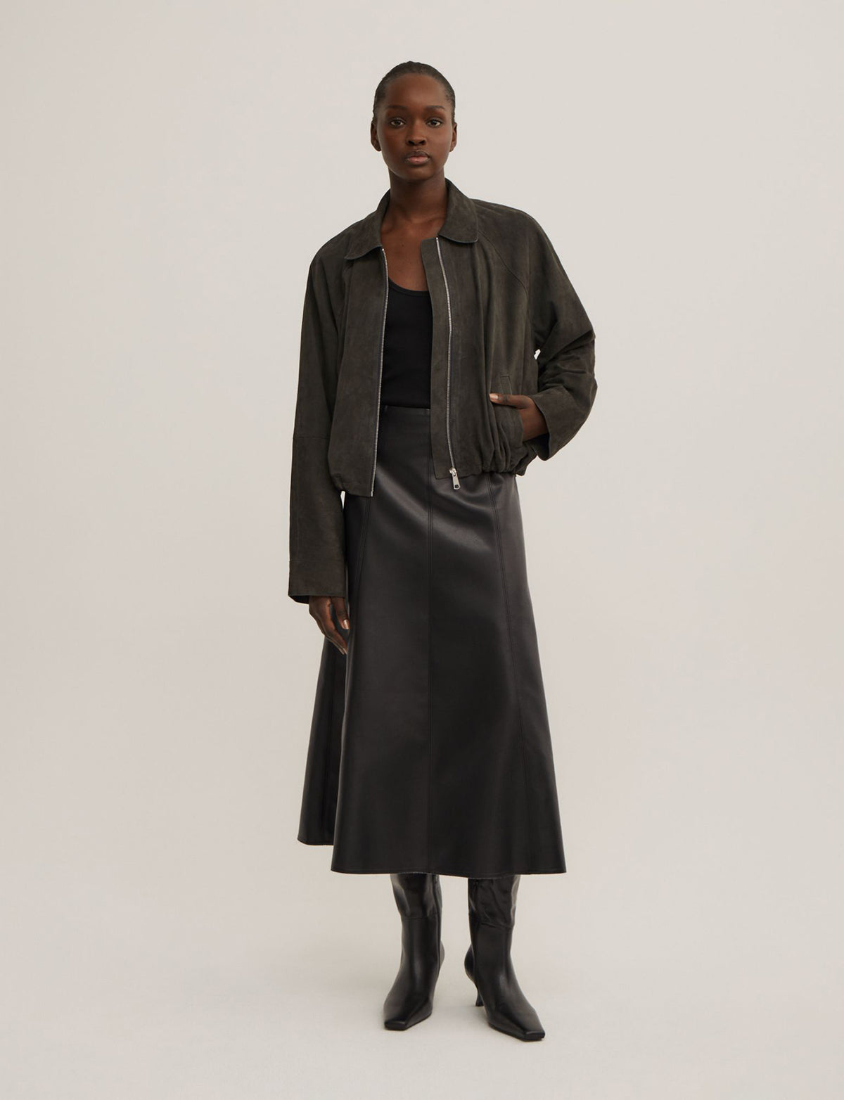 PU Panel Skirt