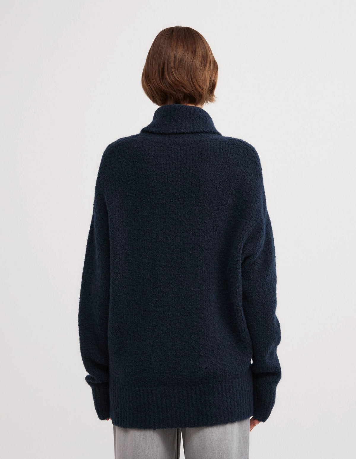 Boucle High Neck Knit