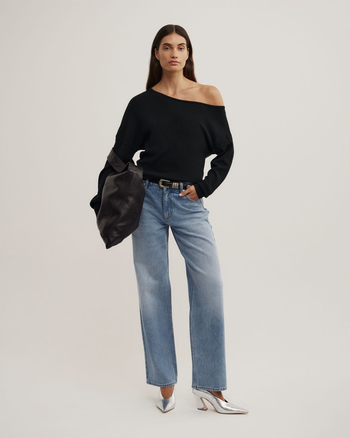 One Shoulder Knit